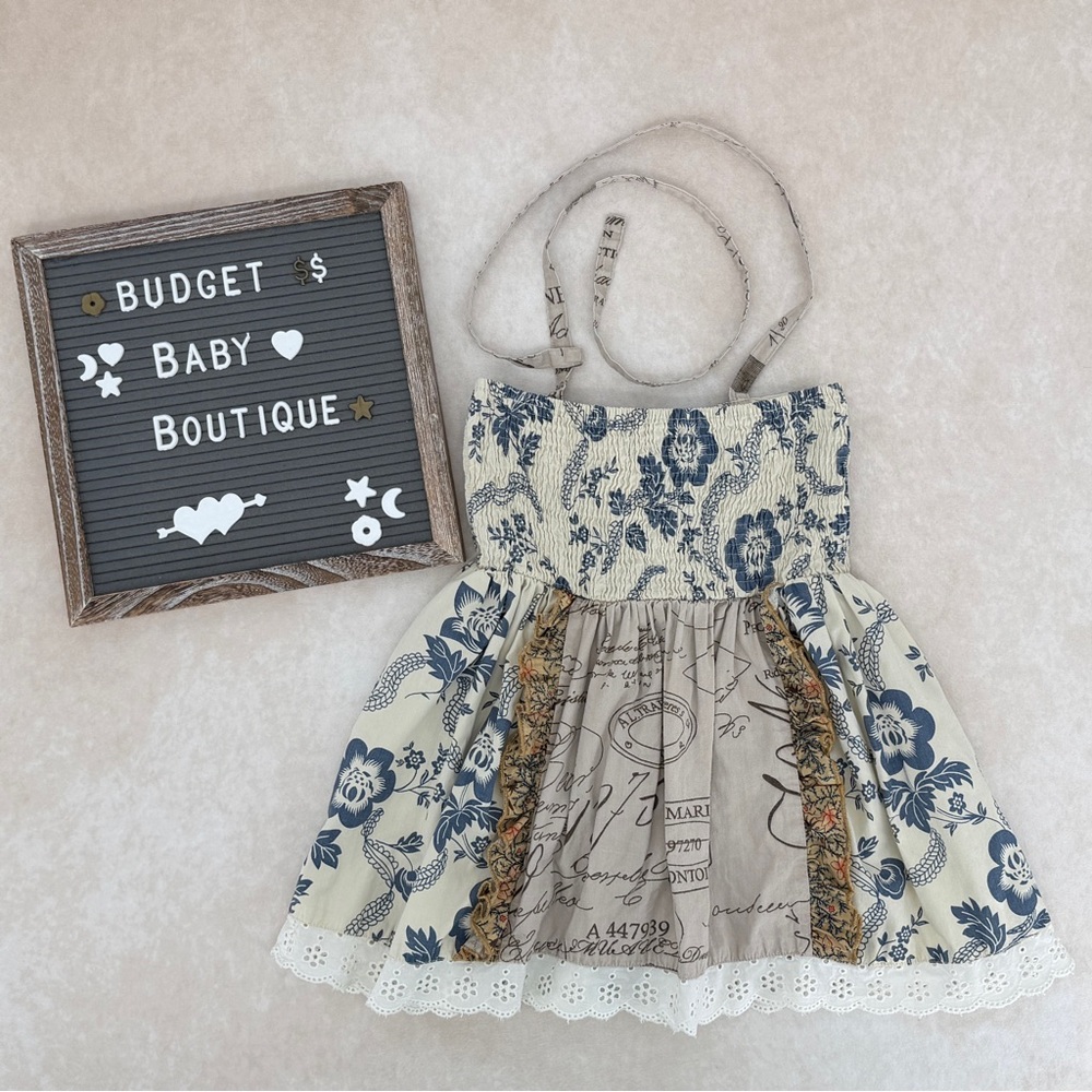 Mustard Pie Floral Ruffle Halter Top - Picture 3 of 3